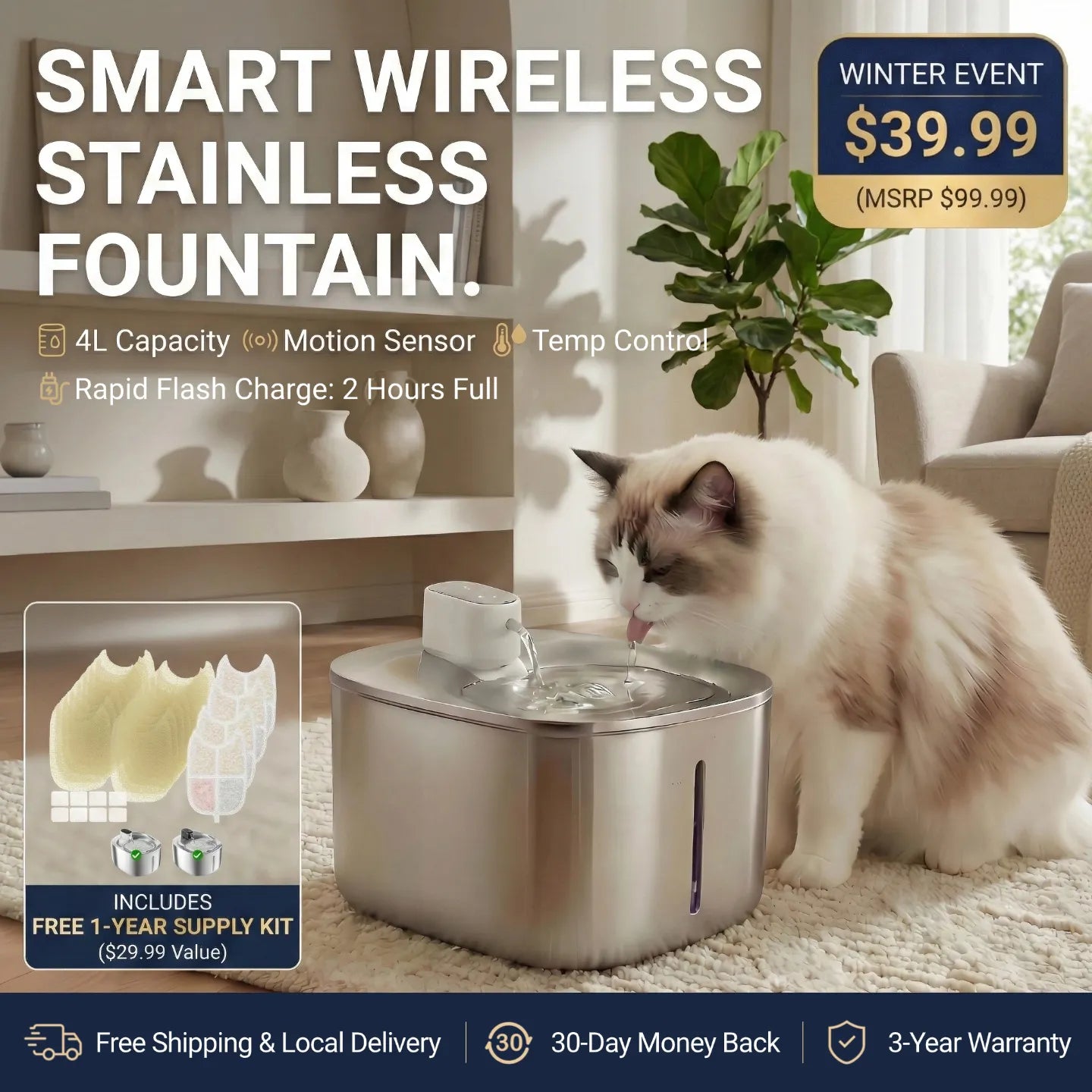 Fresh Water, Anytime: Multi-Stage Filtration for Clean, Pure Hydration!